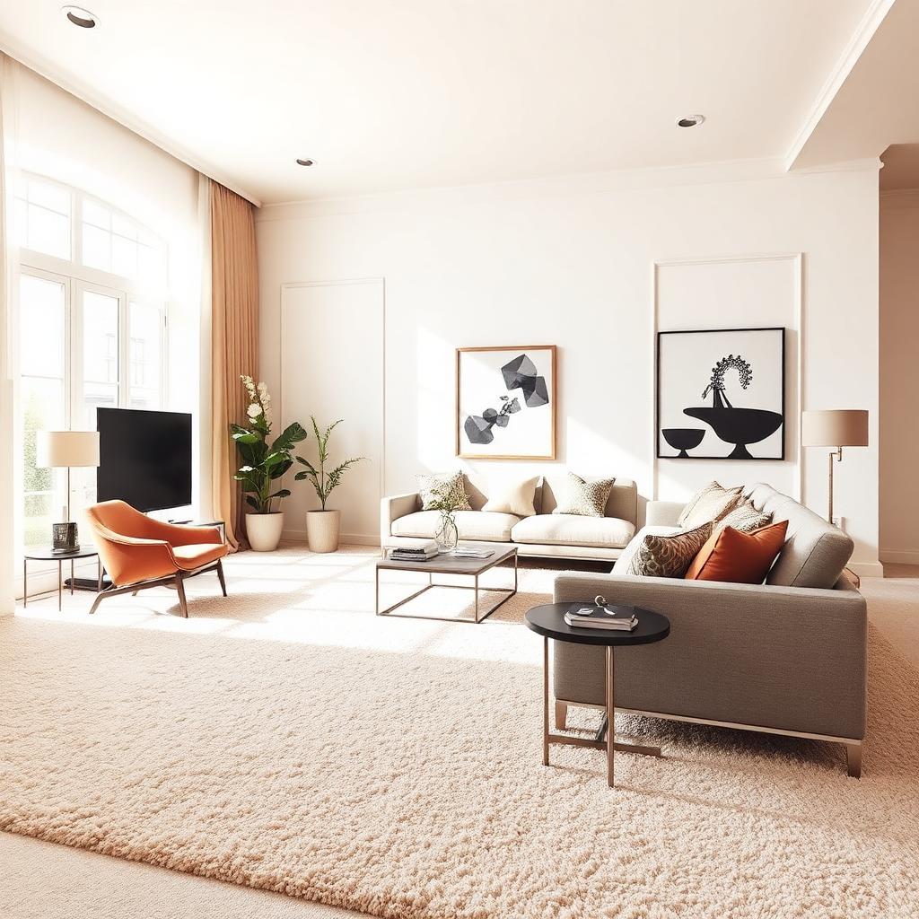 Pure wool living room carpet